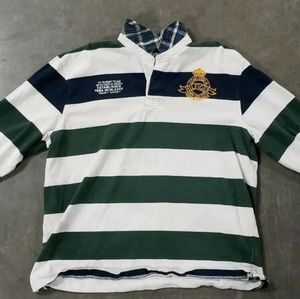 Vintage 90s Tommy Hilfiger Polo Shirt Mens Rugby